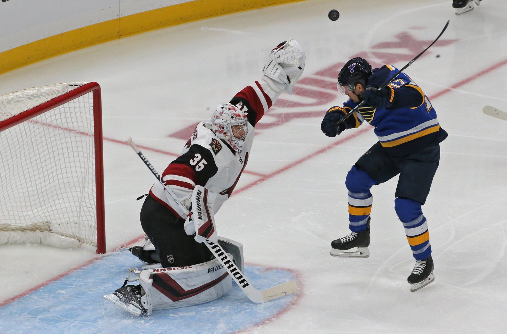 The Blues take on the Coyotes at Enterprise